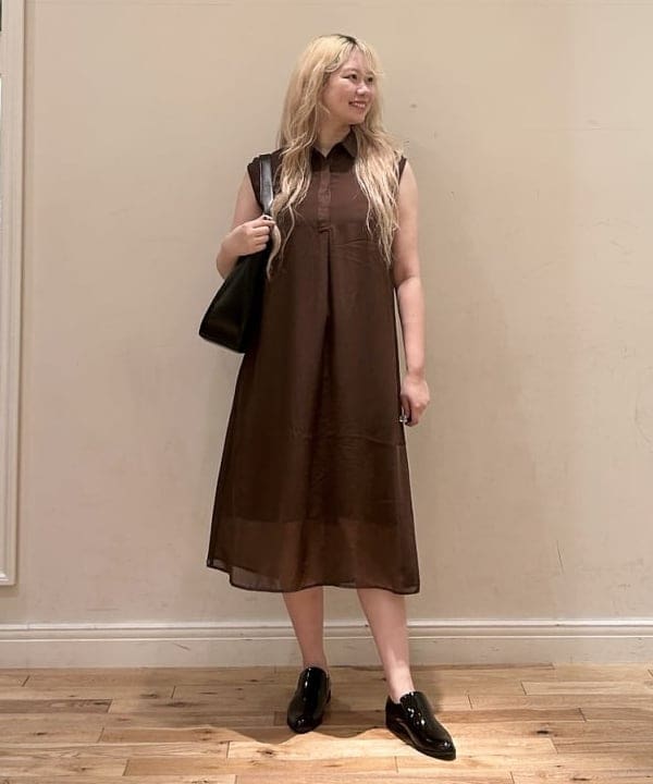 BEAMS HEARTの襟付き シアー ミニマル ワンピースを使ったコーディネートを紹介します。｜Rakuten Fashion(楽天ファッション／旧楽天ブランドアベニュー)6270625