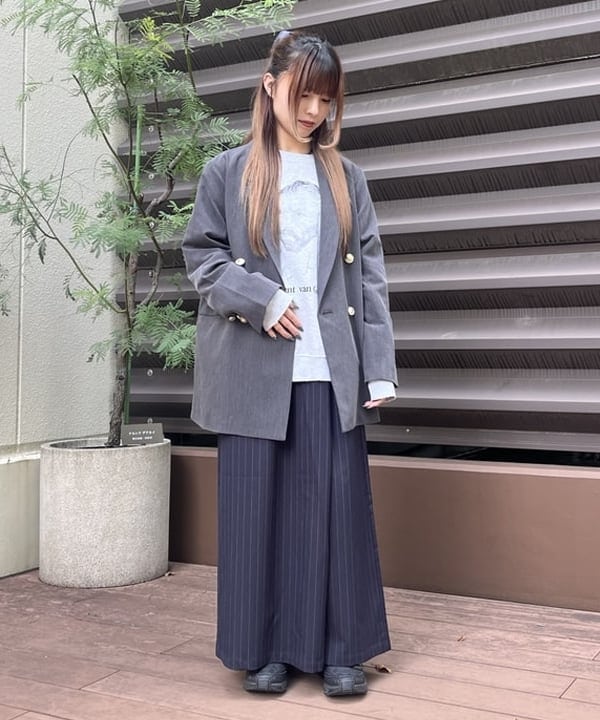 BEAMS HEARTの金ボタン ダブルジャケットを使ったコーディネートを紹介します。｜Rakuten Fashion(楽天ファッション／旧楽天ブランドアベニュー)6270629