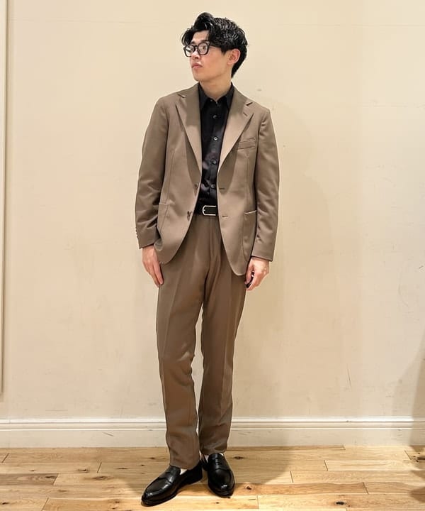BEAMS HEARTのヴィンテージツイル 3ボタン ジャケット(セットアップ対応)を使ったコーディネートを紹介します。｜Rakuten Fashion(楽天ファッション／旧楽天ブランドアベニュー)6270667