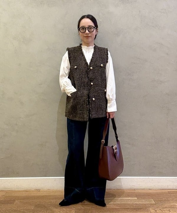 BEAMS HEARTの【洗濯機洗い可】2WAY シャーリング ブラウス 25AW 長袖 オンオフ兼用 通勤 お仕事を使ったコーディネートを紹介します。｜Rakuten Fashion(楽天ファッション／旧楽天ブランドアベニュー)6270767