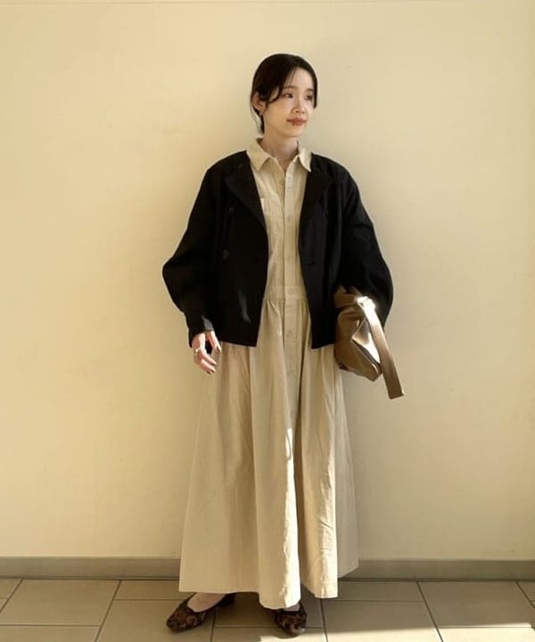 BEAMS HEARTの後ろ フレア ノーカラー ブルゾンを使ったコーディネートを紹介します。｜Rakuten Fashion(楽天ファッション／旧楽天ブランドアベニュー)6270771