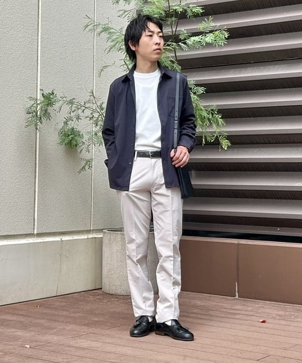 BEAMS HEARTのライトポンチ ジャージ ソリッド シャツ 25AWを使ったコーディネートを紹介します。｜Rakuten Fashion(楽天ファッション／旧楽天ブランドアベニュー)6270804