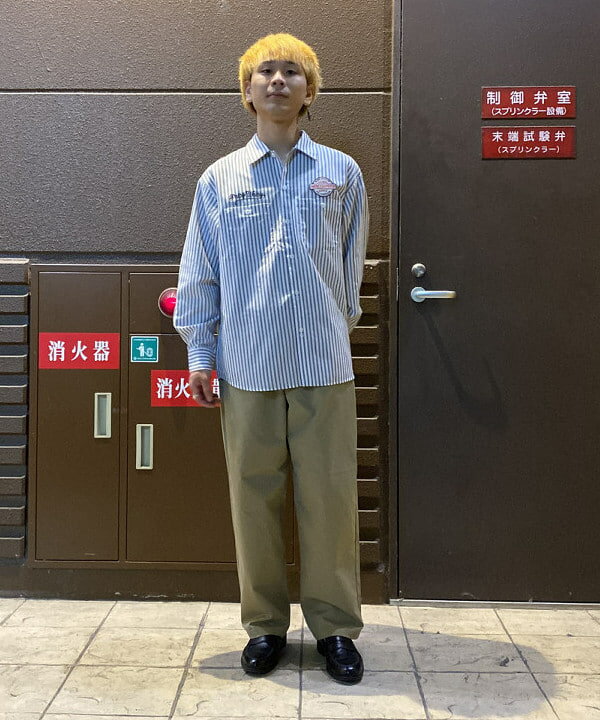 BEAMS HEARTのGMS ビッグシルエット ワークシャツを使ったコーディネートを紹介します。｜Rakuten Fashion(楽天ファッション／旧楽天ブランドアベニュー)6270863