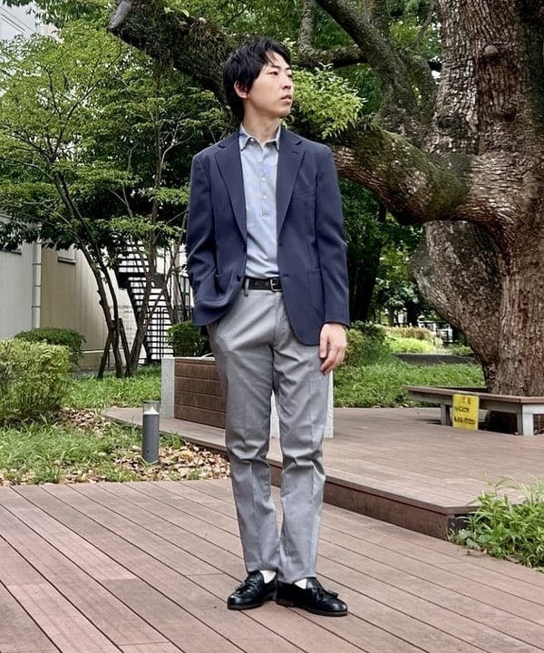 BEAMS HEARTのドライカルゼ 2ボタン ジャケット(S~XL)を使ったコーディネートを紹介します。｜Rakuten Fashion(楽天ファッション／旧楽天ブランドアベニュー)6270995