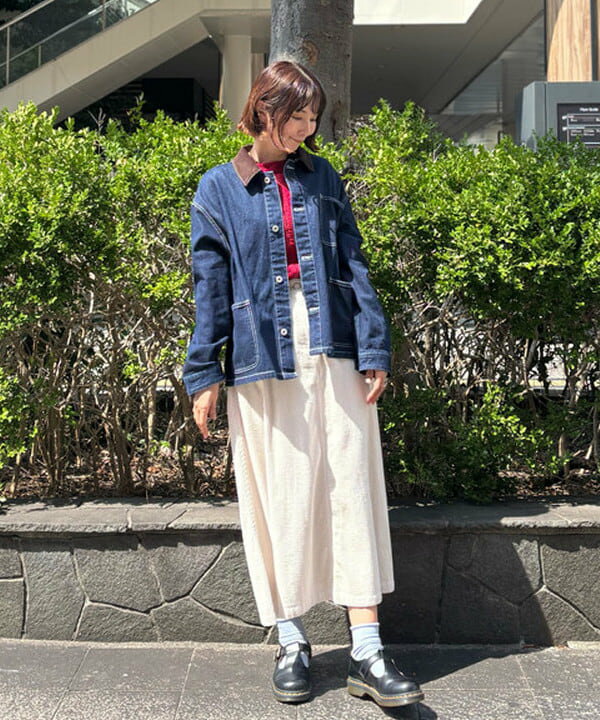 BEAMS HEARTの襟 コーデュロイ カバーオール ジャケット 25AW 秋 ライトアウター レディースを使ったコーディネートを紹介します。｜Rakuten Fashion(楽天ファッション／旧楽天ブランドアベニュー)6271127