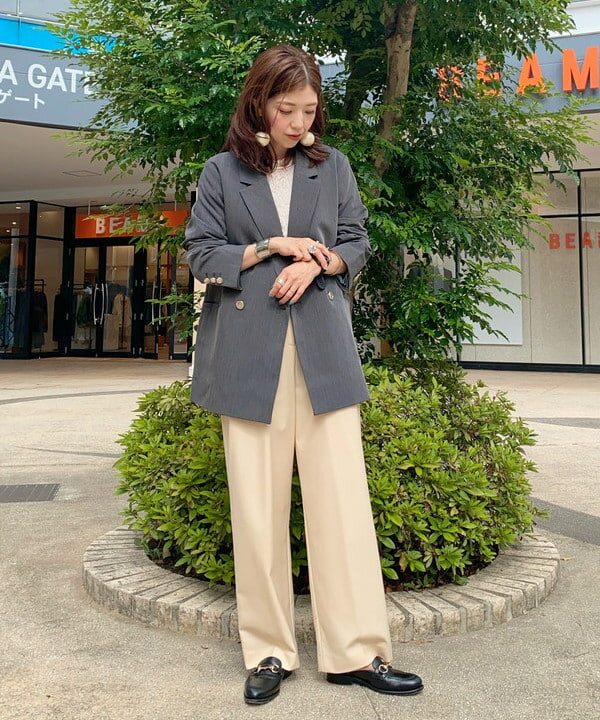 BEAMS HEARTの金ボタン ダブルジャケットを使ったコーディネートを紹介します。｜Rakuten Fashion(楽天ファッション／旧楽天ブランドアベニュー)6271144