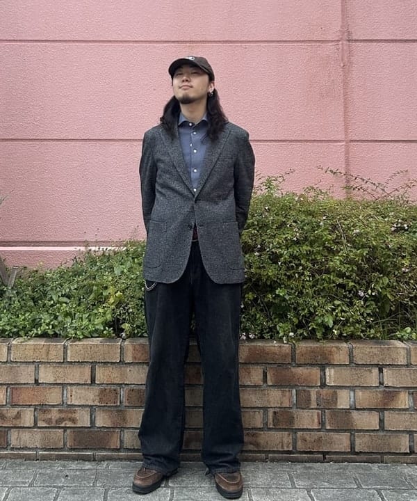 BEAMS HEARTの千鳥柄 ジャージ ジャケット 25AW(セットアップ対応)を使ったコーディネートを紹介します。｜Rakuten Fashion(楽天ファッション／旧楽天ブランドアベニュー)6271218