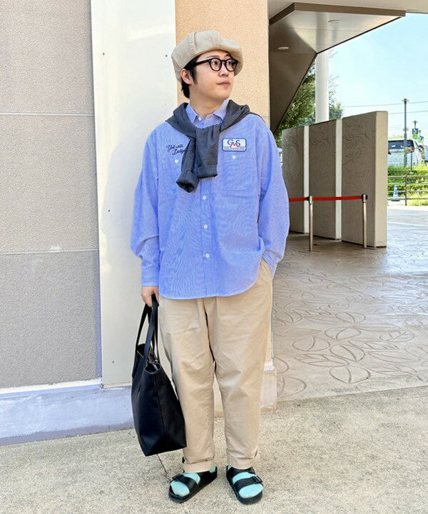 BEAMS HEARTのGMS ビッグシルエット ワークシャツを使ったコーディネートを紹介します。｜Rakuten Fashion(楽天ファッション／旧楽天ブランドアベニュー)6271337