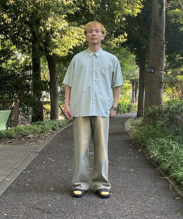 BEAMS MENのブラスト ワイド ストレート デニムを使ったコーディネートを紹介します。｜Rakuten Fashion(楽天ファッション／旧楽天ブランドアベニュー)6271346