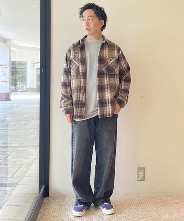 BEAMS HEARTのフェード ダメージ ネルシャツを使ったコーディネートを紹介します。｜Rakuten Fashion(楽天ファッション／旧楽天ブランドアベニュー)6271385