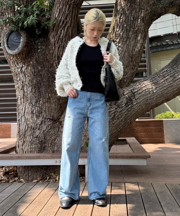 BEAMS HEARTのアシメ カットアウト タンクトップを使ったコーディネートを紹介します。｜Rakuten Fashion(楽天ファッション／旧楽天ブランドアベニュー)6271389