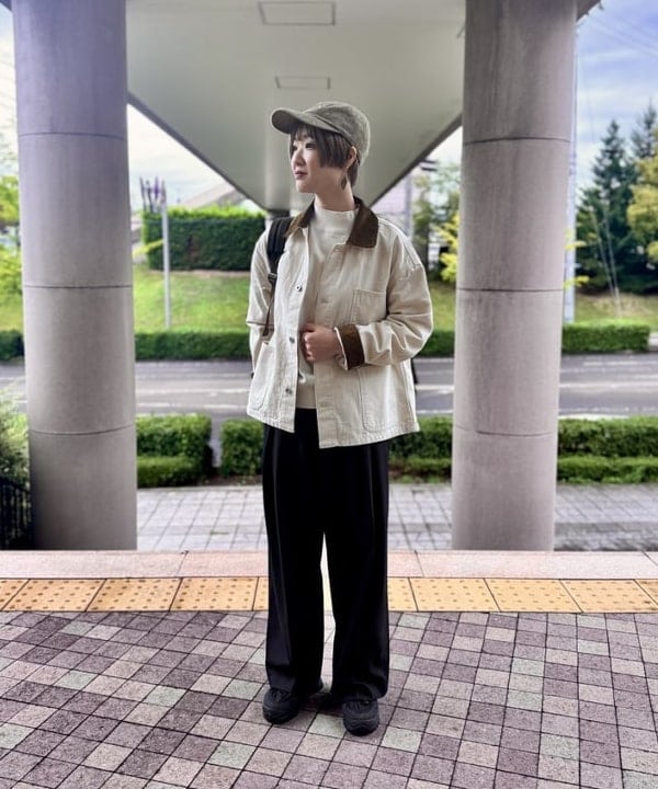 BEAMS HEARTの【WEB限定】襟 コーデュロイ カバーオール ジャケットを使ったコーディネートを紹介します。｜Rakuten Fashion(楽天ファッション／旧楽天ブランドアベニュー)6271418