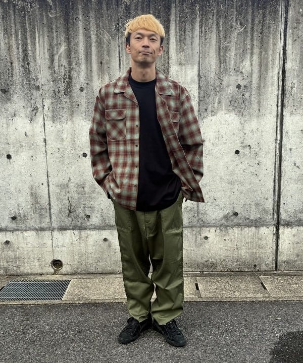 BEAMS HEARTのポリエステル レーヨン オンブレーチェック シャツを使ったコーディネートを紹介します。｜Rakuten Fashion(楽天ファッション／旧楽天ブランドアベニュー)6271446