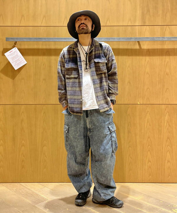 BEAMS HEARTのフェードチェック オープンカラー ネルシャツを使ったコーディネートを紹介します。｜Rakuten Fashion(楽天ファッション／旧楽天ブランドアベニュー)6278277