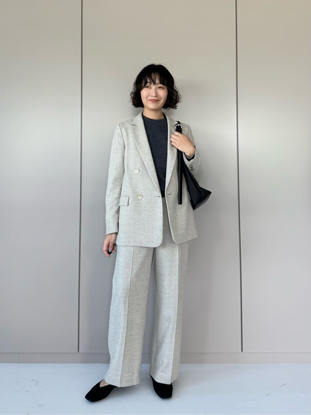 UNITED ARROWS green label relaxingの[size SHORTあり]スラブ ダブル 