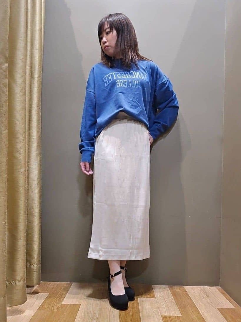 Green Parksの針抜きリブナロースカートを使ったコーディネートを紹介します。｜Rakuten Fashion(楽天ファッション／旧楽天ブランドアベニュー)6279840