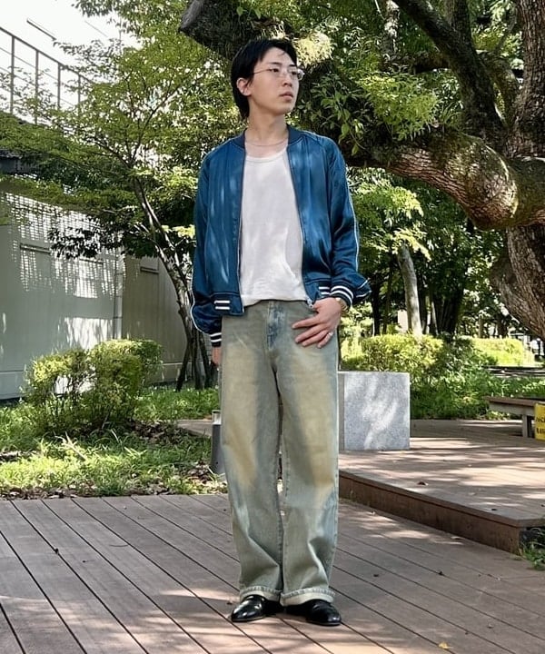 BEAMS MENのブラスト ワイド ストレート デニムを使ったコーディネートを紹介します。｜Rakuten Fashion(楽天ファッション／旧楽天ブランドアベニュー)6279986