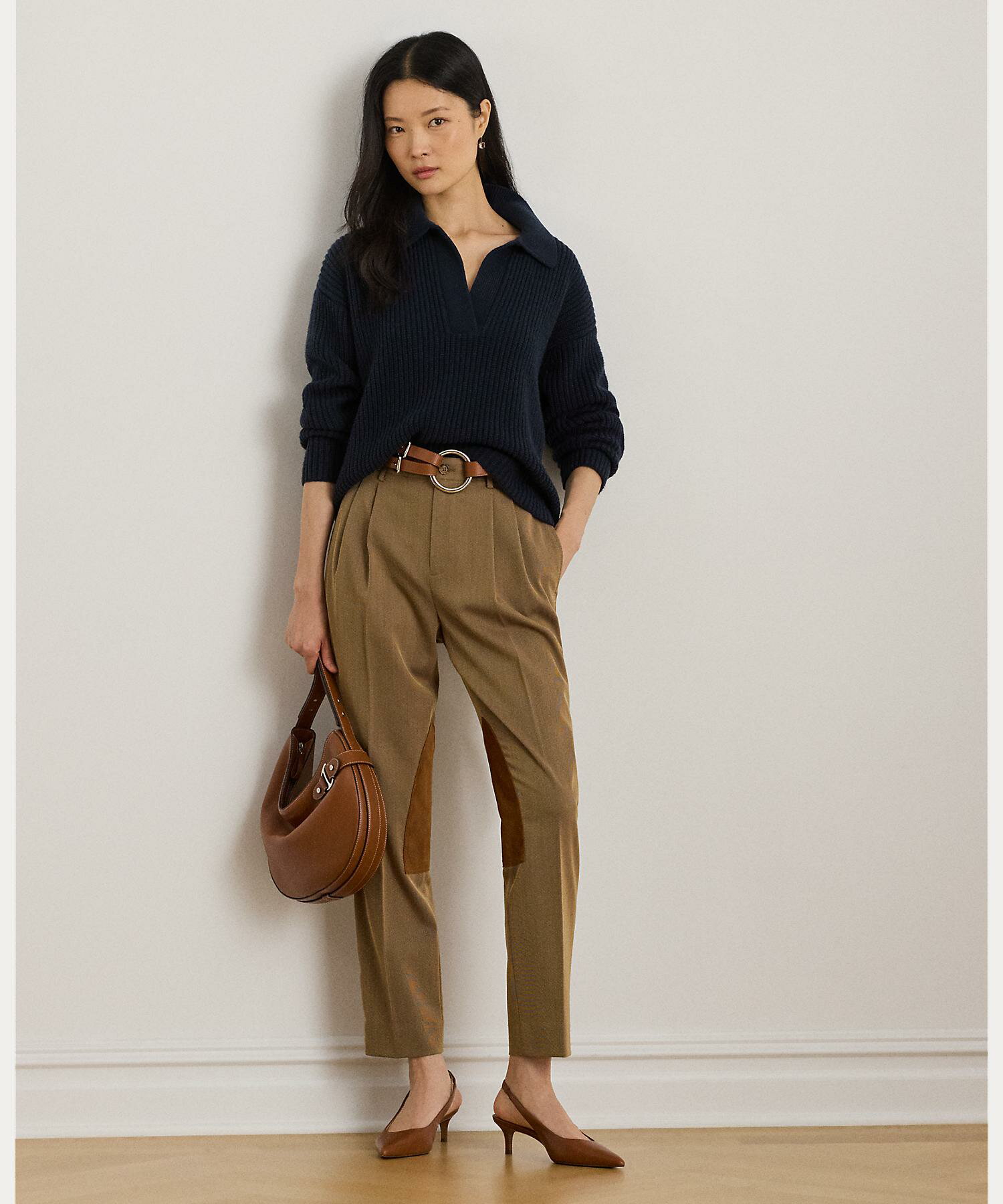 RALPH LAURENのウールブレンド ポロ セーターを使ったコーディネートを紹介します。｜Rakuten Fashion(楽天ファッション／旧楽天ブランドアベニュー)6280761