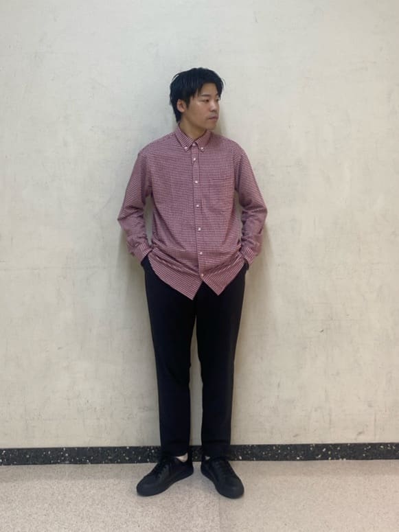 TAKEO KIKUCHIの【抗菌防臭】サッカーギンガムチェック ボタンダウンシャツを使ったコーディネートを紹介します。｜Rakuten Fashion(楽天ファッション／旧楽天ブランドアベニュー)6283612