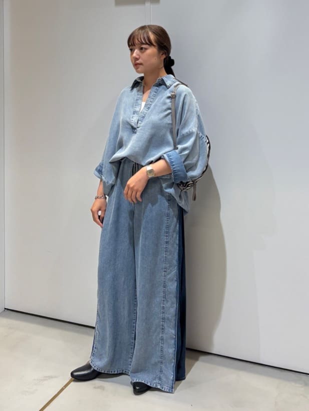 LASUD | テンセルドルマンスキッパーシャツ(Black) | Rakuten Fashion