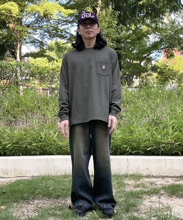 BEAMS HEARTのタキビ ベアー ロングスリーブ Tシャツを使ったコーディネートを紹介します。｜Rakuten Fashion(楽天ファッション／旧楽天ブランドアベニュー)6288018