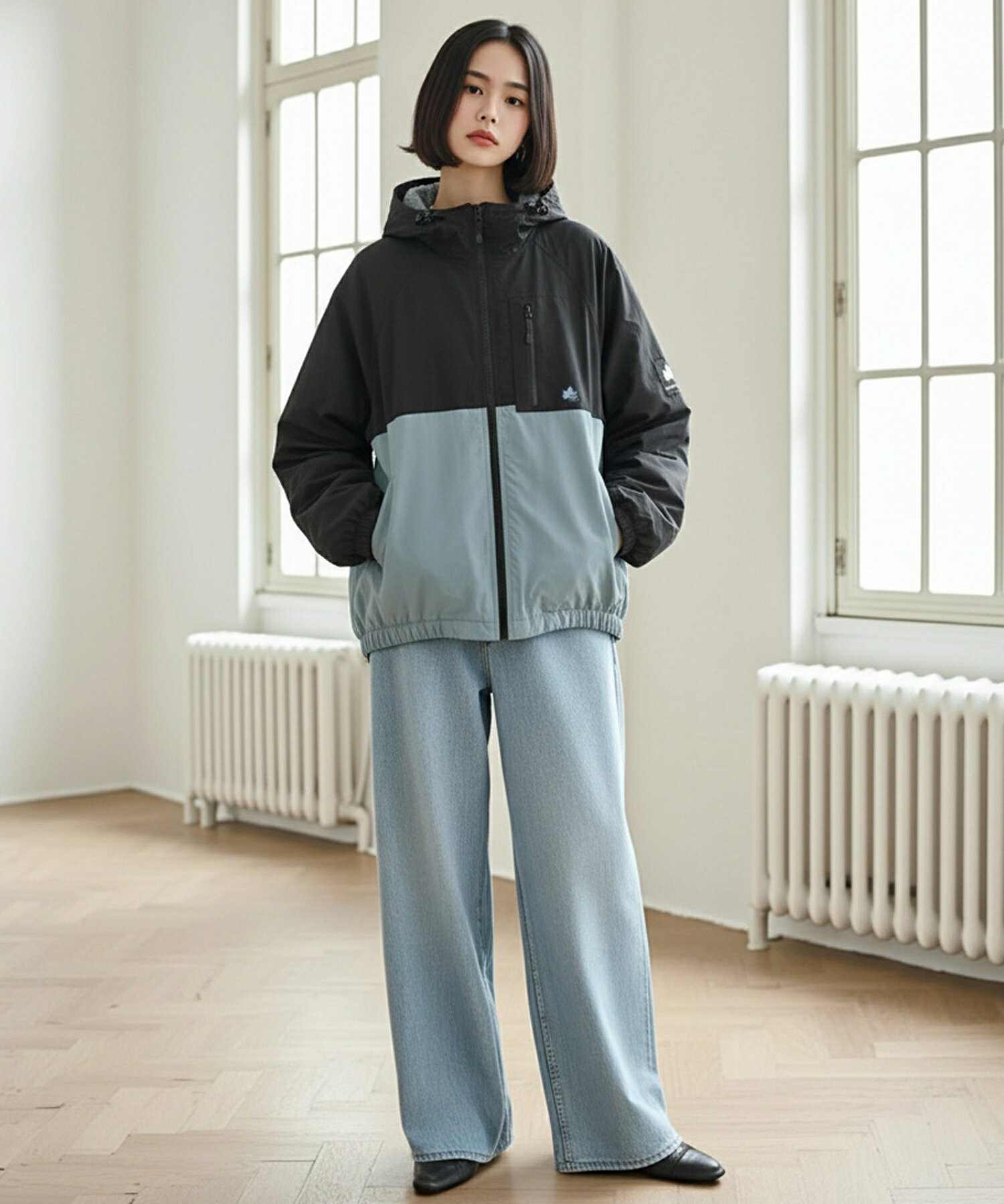 LazarのLOGOS ロゴス マウンテンパーカー メンズ 裏フリース ナイロン 