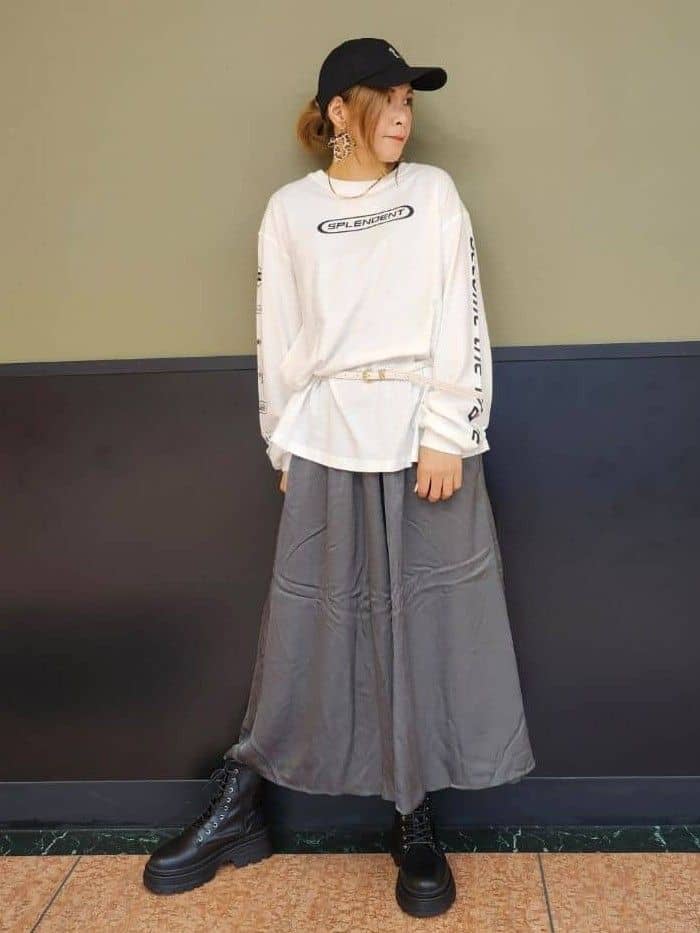 Green Parksの【選べる丈2サイズ】マットサテンスカーチョを使ったコーディネートを紹介します。｜Rakuten Fashion(楽天ファッション／旧楽天ブランドアベニュー)6292854