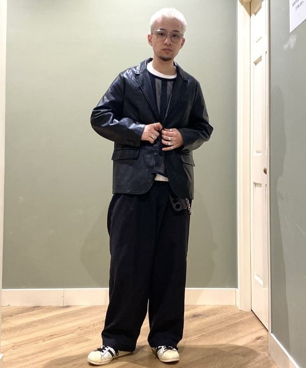 BEAMS HEARTのフェイクレザー ジャケットを使ったコーディネートを紹介します。｜Rakuten Fashion(楽天ファッション／旧楽天ブランドアベニュー)6301042