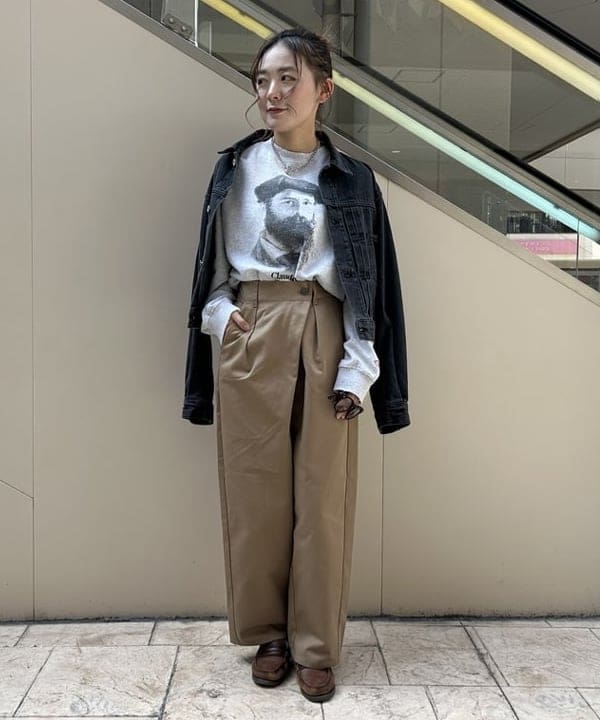 BEAMS HEARTのクロップド デニム ジャケットを使ったコーディネートを紹介します。｜Rakuten Fashion(楽天ファッション／旧楽天ブランドアベニュー)6301043