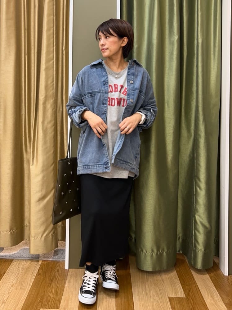 Green Parksの針抜きリブナロースカートを使ったコーディネートを紹介します。｜Rakuten Fashion(楽天ファッション／旧楽天ブランドアベニュー)6302219