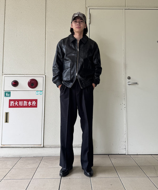 BEAMS HEARTのレザー ブルゾンを使ったコーディネートを紹介します。｜Rakuten Fashion(楽天ファッション／旧楽天ブランドアベニュー)6305070