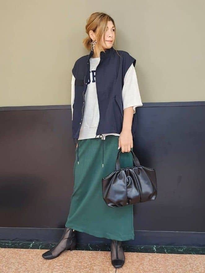 Green Parksの5分袖刺繍ロゴトレTEEを使ったコーディネートを紹介します。｜Rakuten Fashion(楽天ファッション／旧楽天ブランドアベニュー)6305210