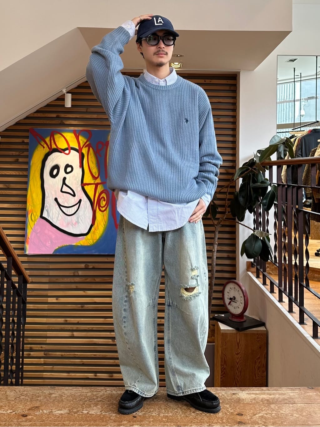 FREAK'S STORE | 別注 刺繍畔編みクルーネックニット 25AW | Rakuten