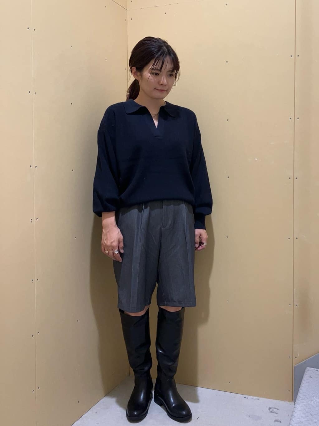 AMERICAN HOLICのイージーケアタックハーフパンツを使ったコーディネートを紹介します。｜Rakuten Fashion(楽天ファッション／旧楽天ブランドアベニュー)6307512