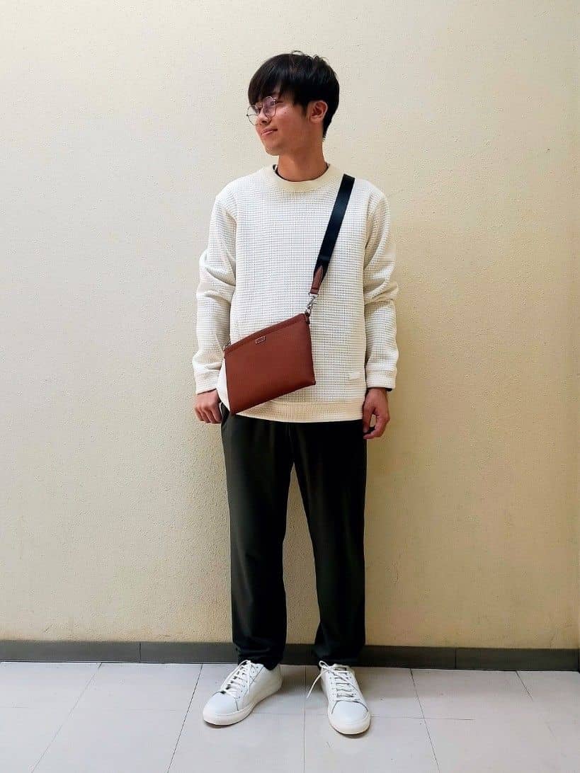 TAKEO KIKUCHIのニットライク プルオーバーを使ったコーディネートを紹介します。｜Rakuten Fashion(楽天ファッション／旧楽天ブランドアベニュー)6310261