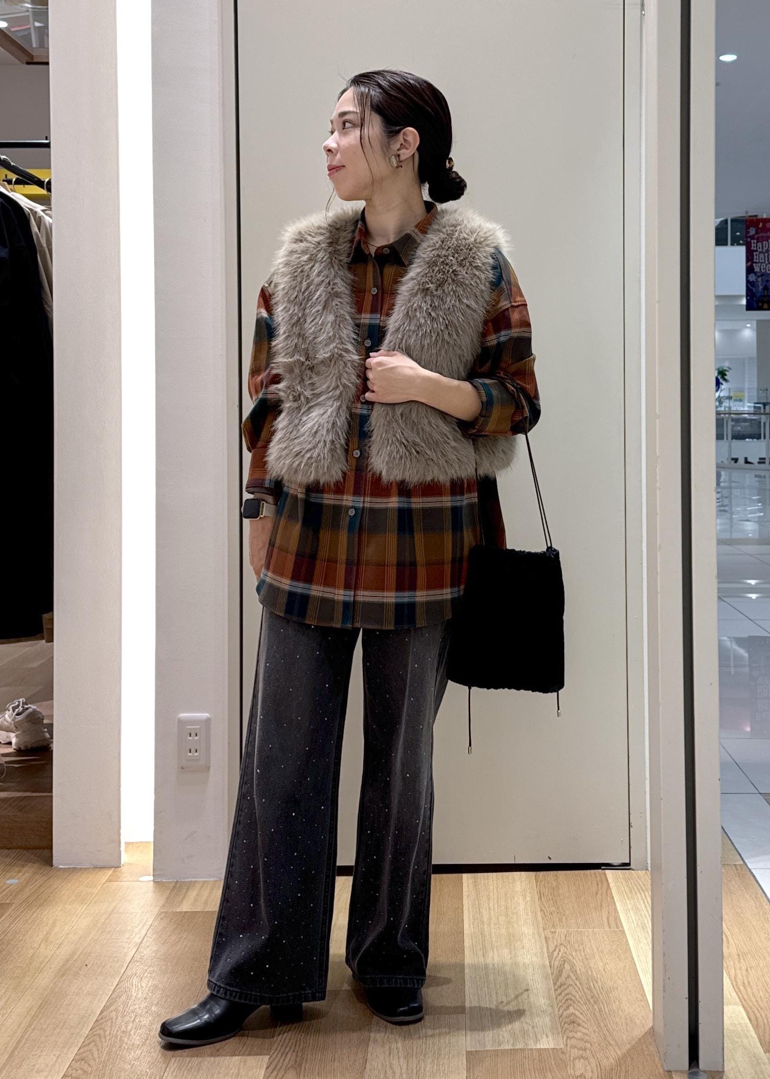 ROPE' PICNICのチェックネルシャツ/リンクコーデを使ったコーディネートを紹介します。｜Rakuten Fashion(楽天ファッション／旧楽天ブランドアベニュー)6339389