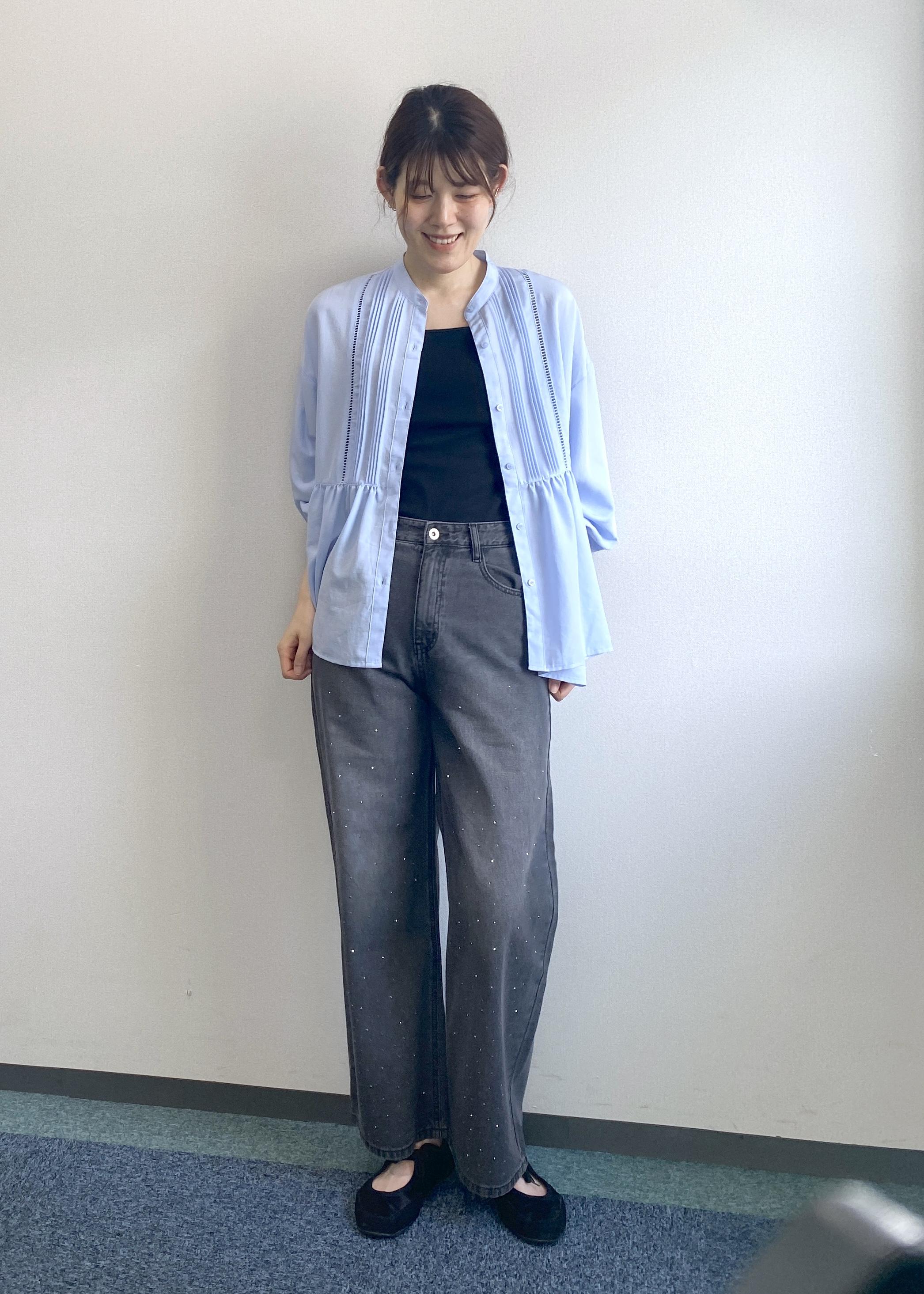 ROPE' PICNICの【UVケア・防シワ】羽織れるピンタックデザインペプラムシャツを使ったコーディネートを紹介します。｜Rakuten Fashion(楽天ファッション／旧楽天ブランドアベニュー)6339392