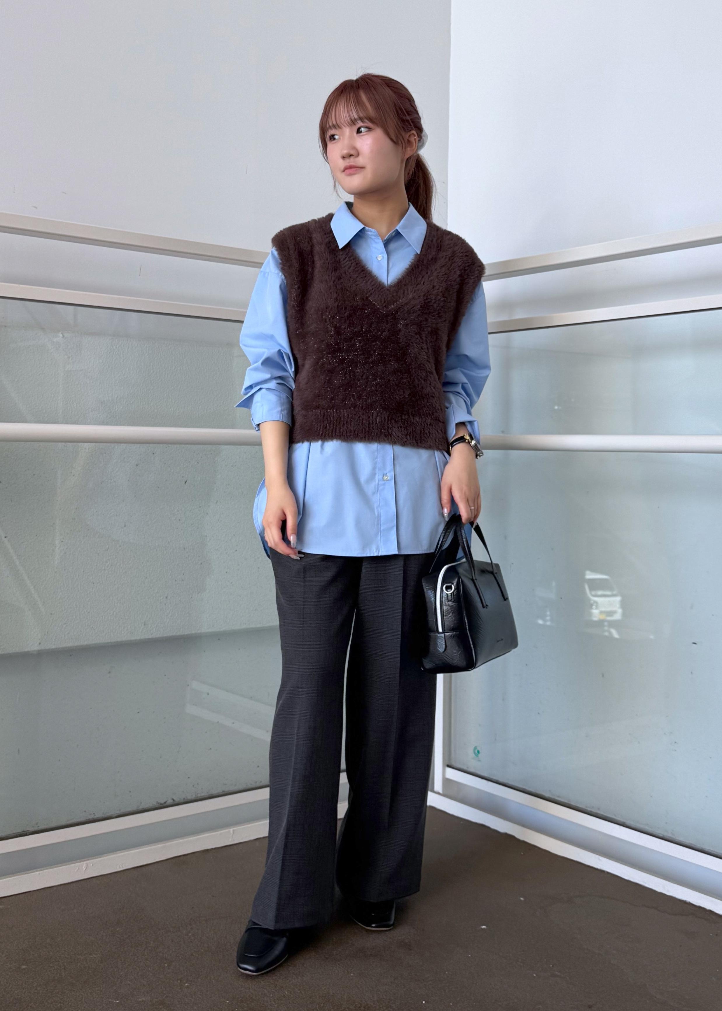 ROPE' PICNICの【防シワ】ボウタイ付きレギュラーシャツを使ったコーディネートを紹介します。｜Rakuten Fashion(楽天ファッション／旧楽天ブランドアベニュー)6339295