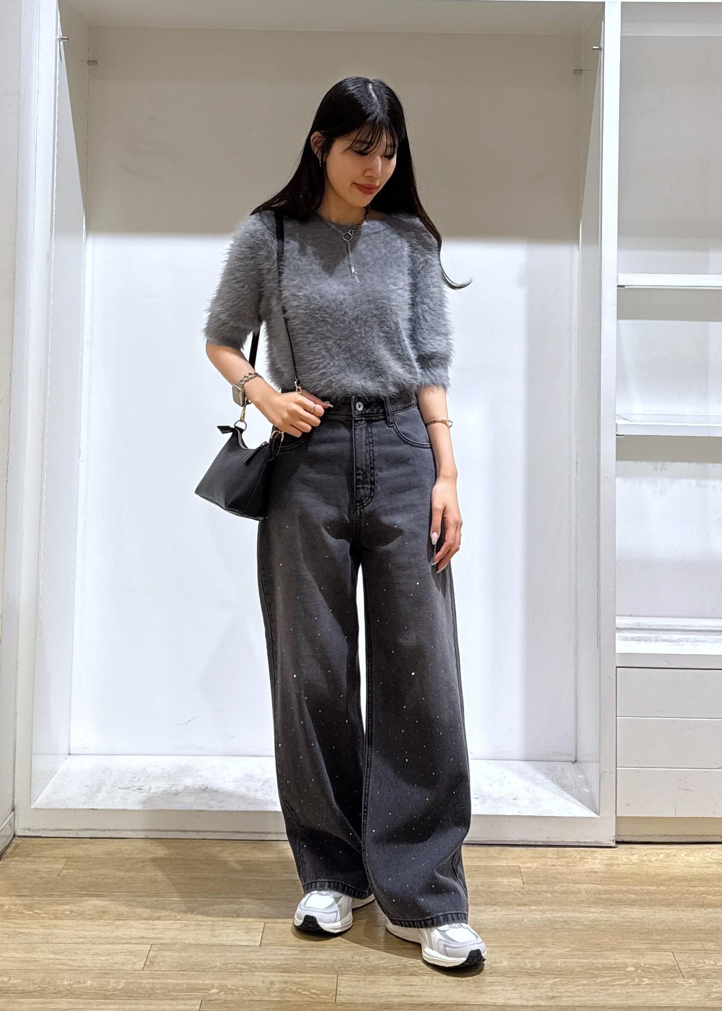 ROPE' PICNICのシャギーニットハーフスリーブプルオーバーを使ったコーディネートを紹介します。｜Rakuten Fashion(楽天ファッション／旧楽天ブランドアベニュー)6339438