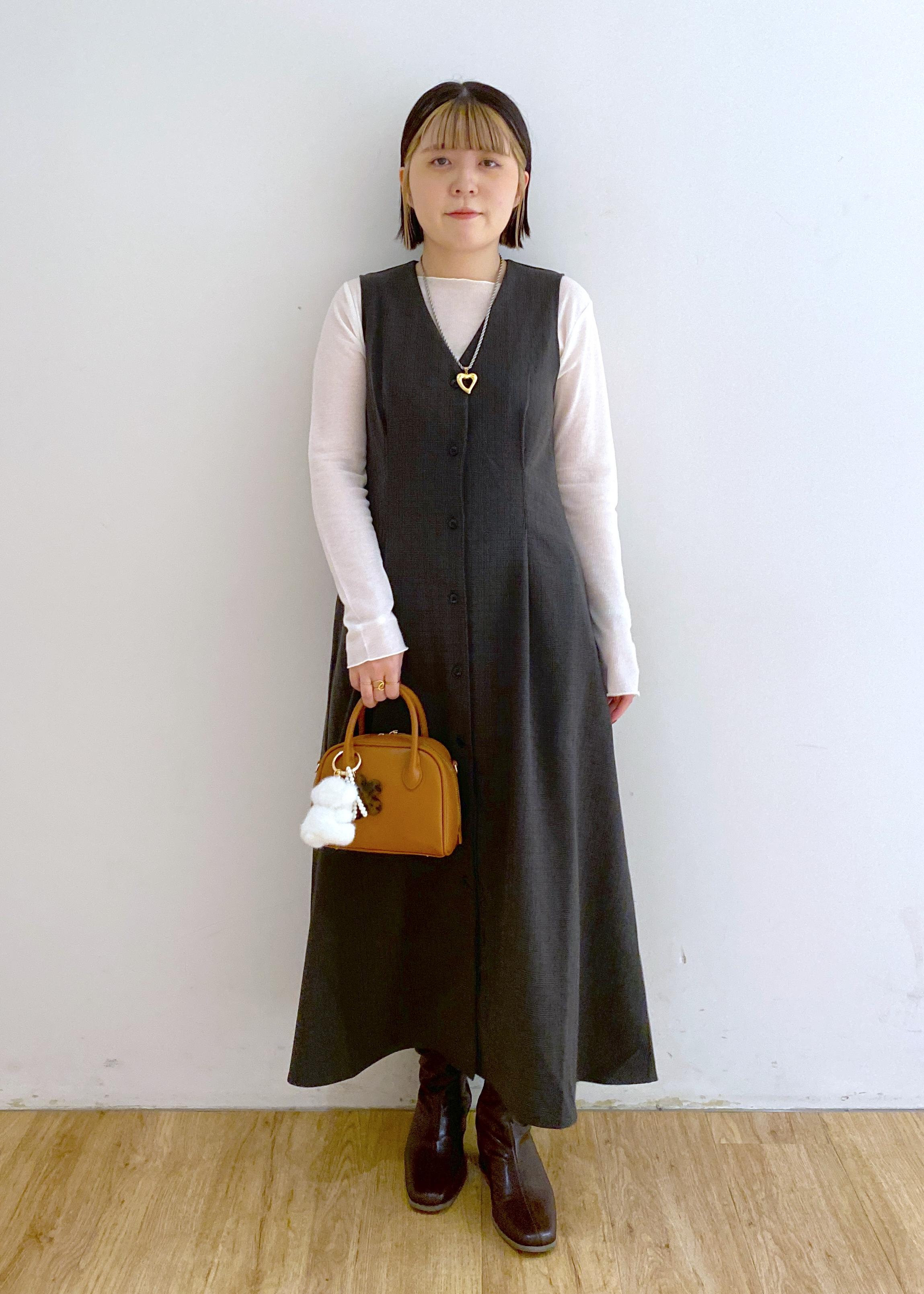 ROPE' PICNICのレディハンサムシリーズ ウールライクウエストタックジャンパースカート/セットアップ対応を使ったコーディネートを紹介します。｜Rakuten Fashion(楽天ファッション／旧楽天ブランドアベニュー)6339456