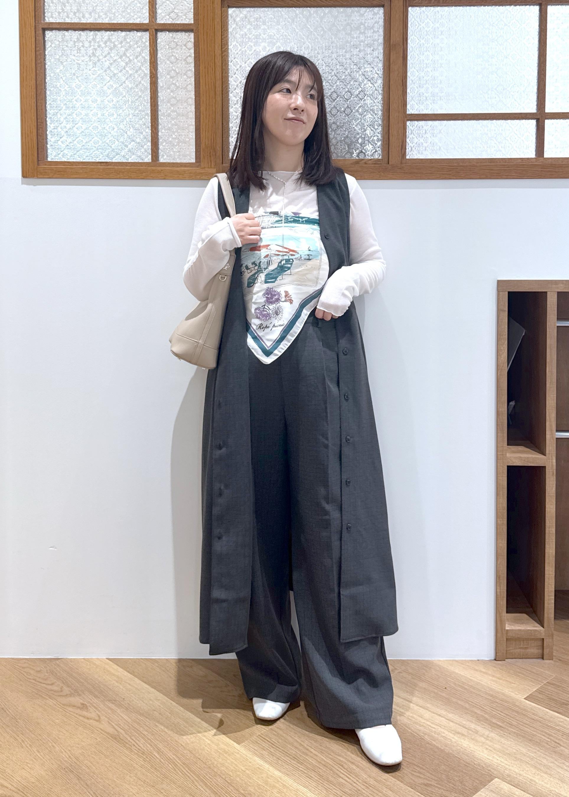 ROPE' PICNICのラメシアーリブカットソーを使ったコーディネートを紹介します。｜Rakuten Fashion(楽天ファッション／旧楽天ブランドアベニュー)6339463