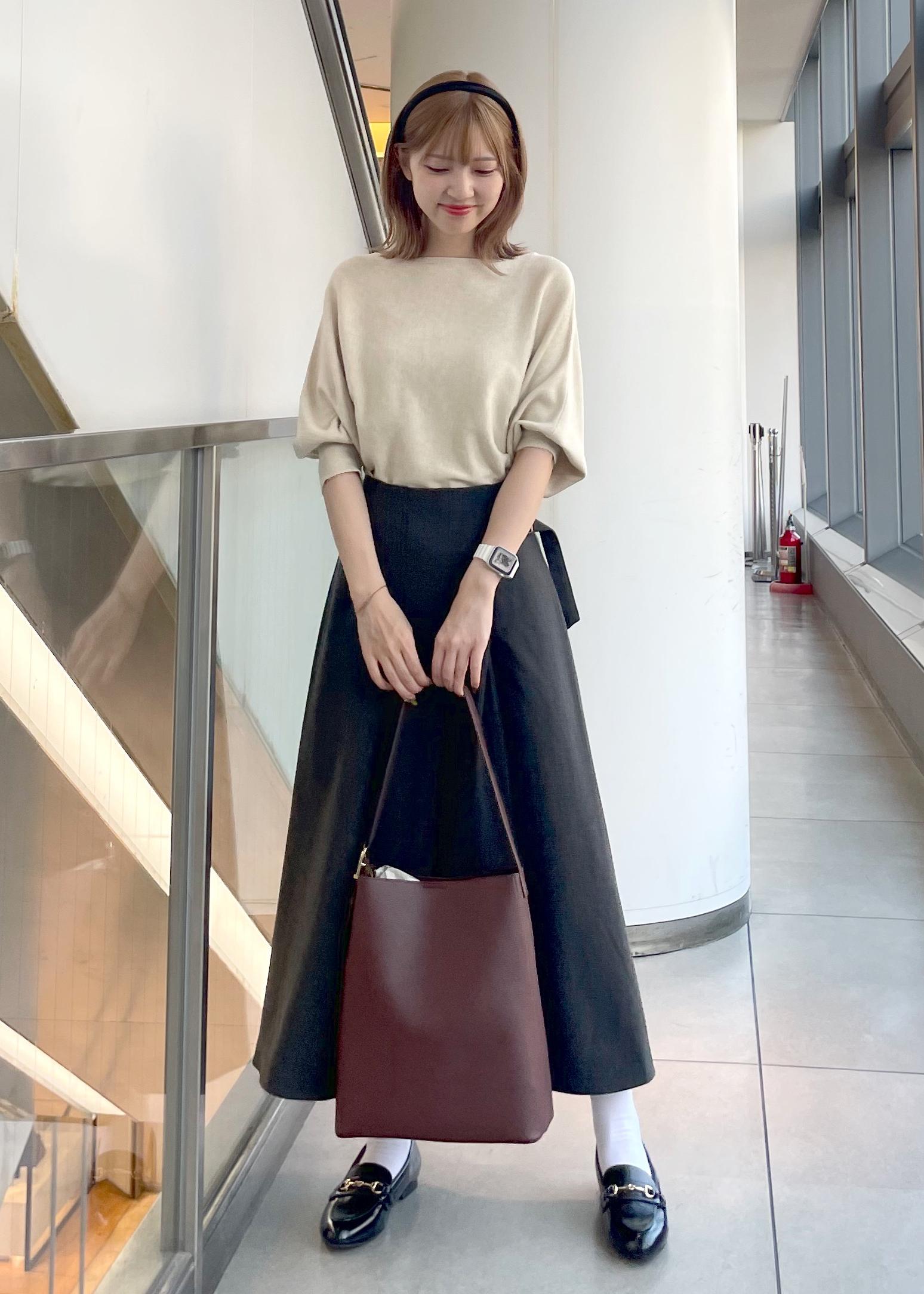 ROPE' PICNICのラメ混ドルマン7分袖ニットを使ったコーディネートを紹介します。｜Rakuten Fashion(楽天ファッション／旧楽天ブランドアベニュー)6339469