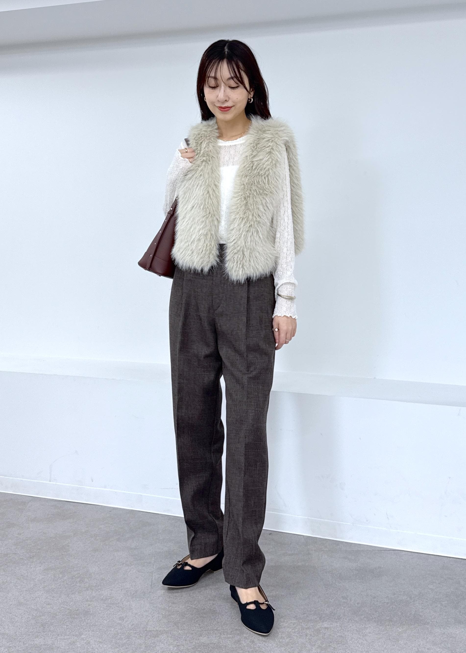 ROPE' PICNICのファーベストを使ったコーディネートを紹介します。｜Rakuten Fashion(楽天ファッション／旧楽天ブランドアベニュー)6339472