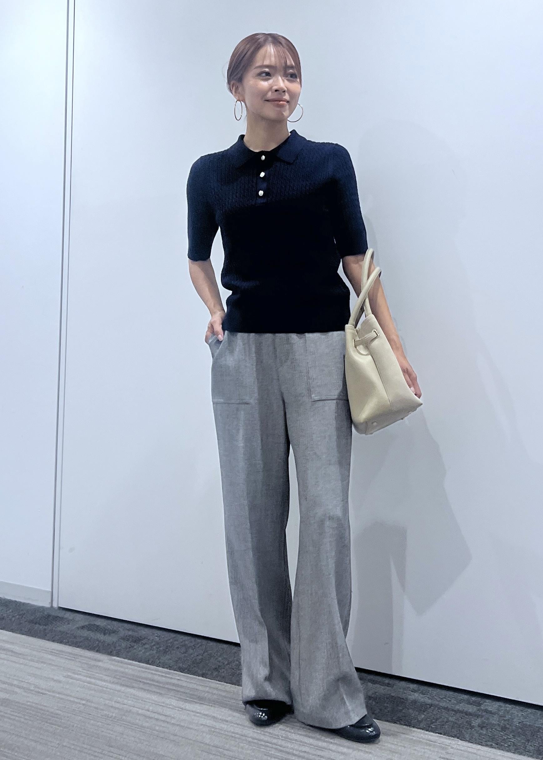 ROPE' PICNICのミニケーブルハーフスリーブニットポロシャツを使ったコーディネートを紹介します。｜Rakuten Fashion(楽天ファッション／旧楽天ブランドアベニュー)6339499