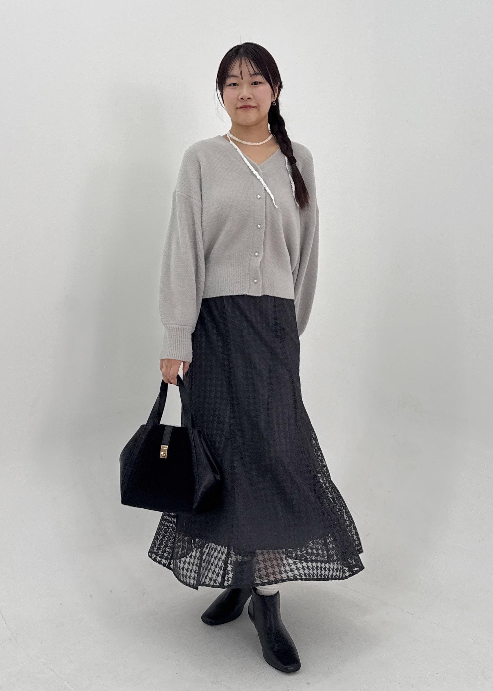 ROPE' PICNICの【新色追加】スフレニットシリーズ パールボタンショートカーディガン/イージーケア・リンクコーデを使ったコーディネートを紹介します。｜Rakuten Fashion(楽天ファッション／旧楽天ブランドアベニュー)6339537