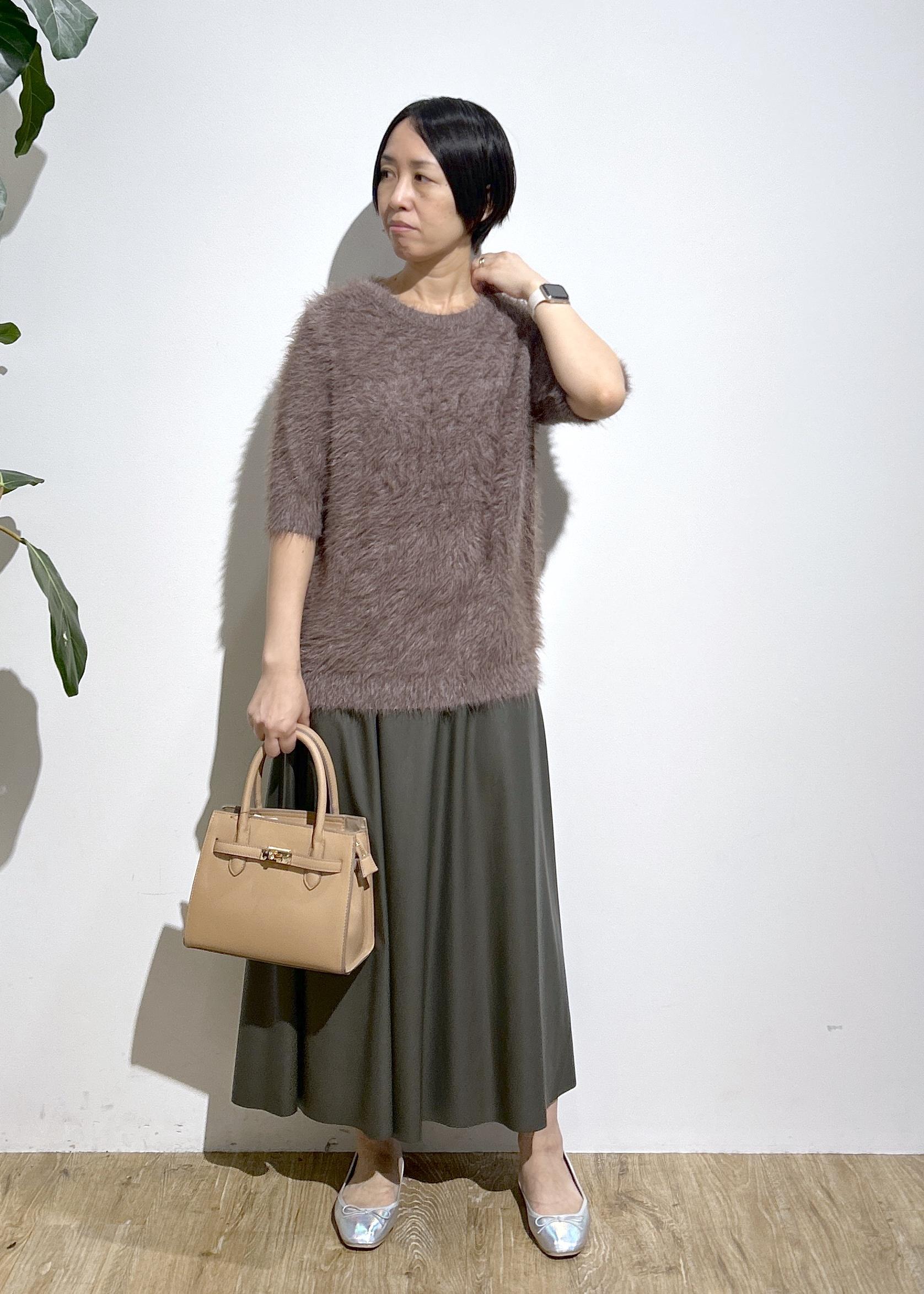 ROPE' PICNICのシャギーニットハーフスリーブプルオーバーを使ったコーディネートを紹介します。｜Rakuten Fashion(楽天ファッション／旧楽天ブランドアベニュー)6339541