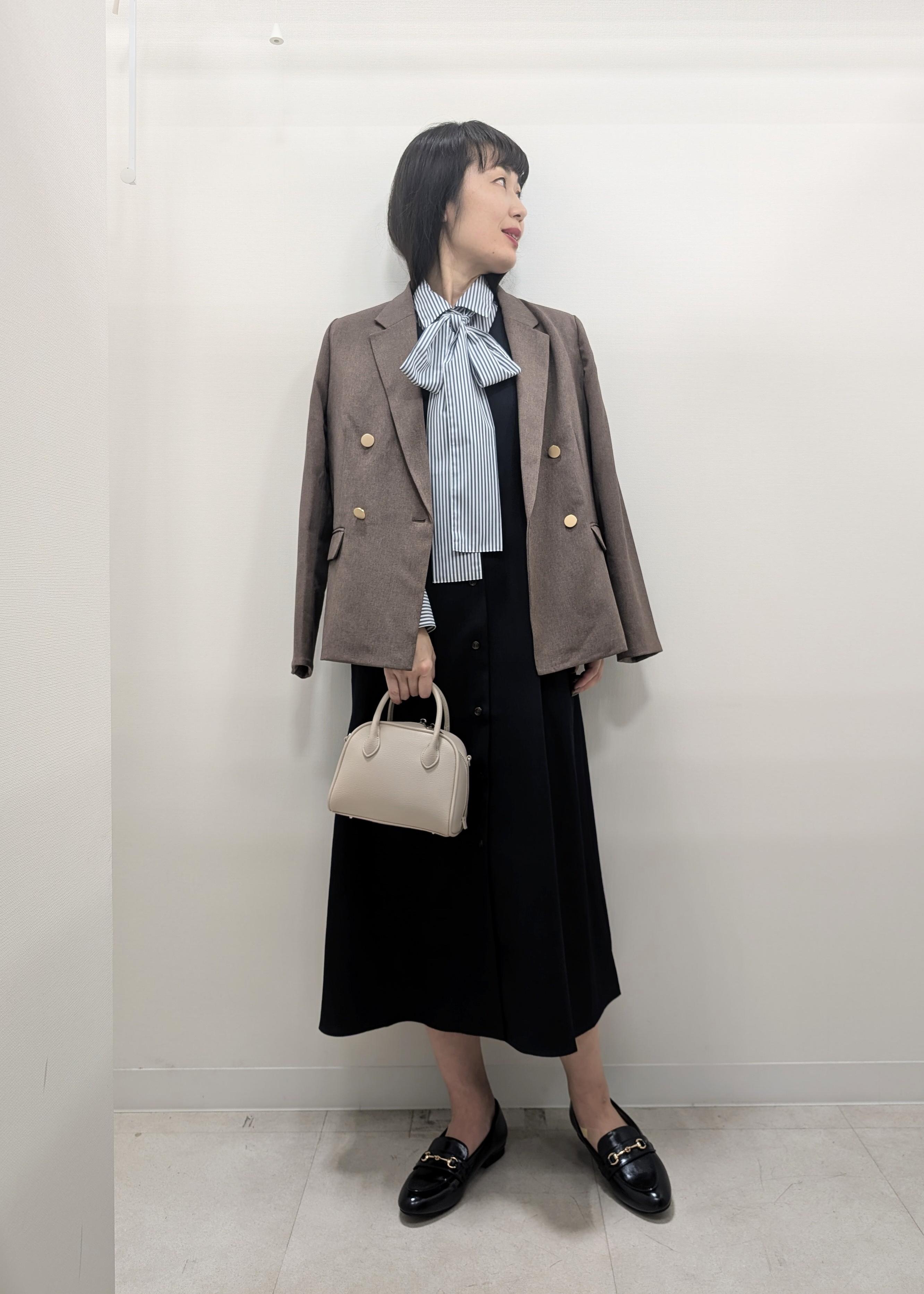 ROPE' PICNICのレディハンサムシリーズ ウールライク金ボタンジャケット(半裏地)/セットアップ・通勤対応を使ったコーディネートを紹介します。｜Rakuten Fashion(楽天ファッション／旧楽天ブランドアベニュー)6339317