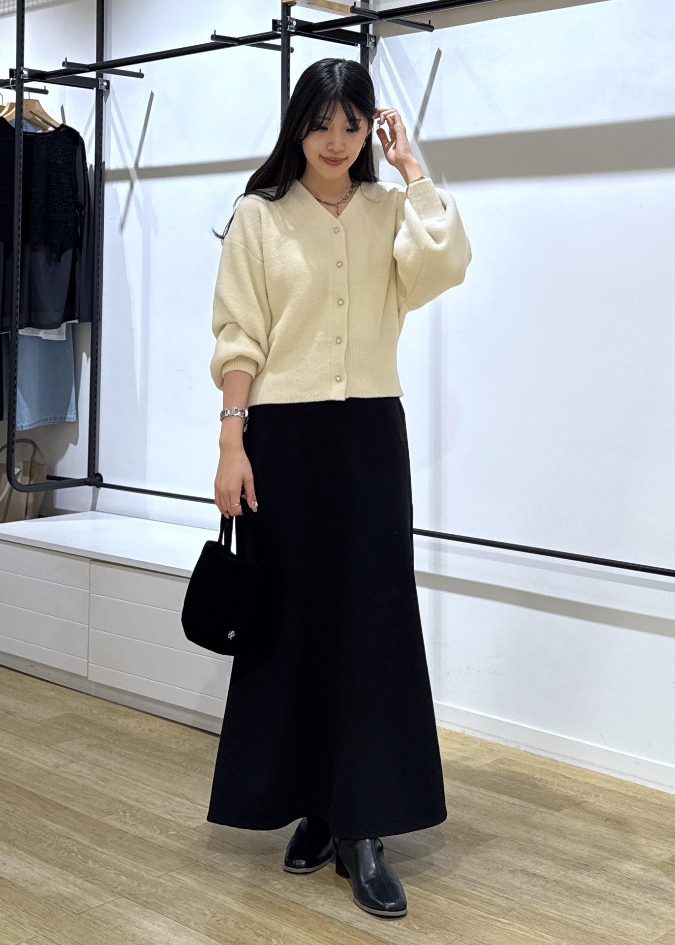 ROPE' PICNICのポンチフレアイージースカート/セットアップ対応を使ったコーディネートを紹介します。｜Rakuten Fashion(楽天ファッション／旧楽天ブランドアベニュー)6339318