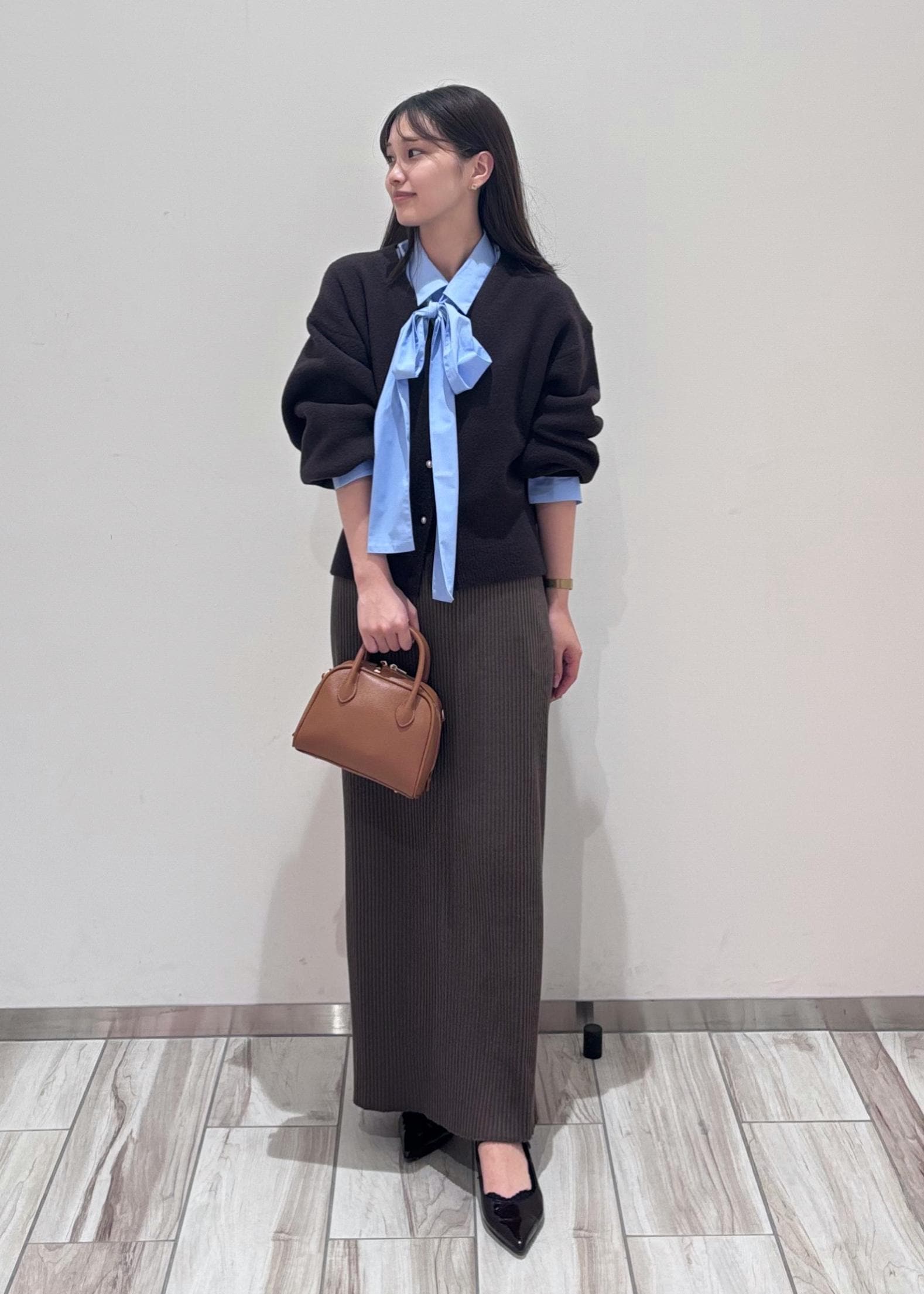 ROPE' PICNICの【新色追加】スフレニットシリーズ パールボタンショートカーディガン/イージーケア・リンクコーデを使ったコーディネートを紹介します。｜Rakuten Fashion(楽天ファッション／旧楽天ブランドアベニュー)6339337