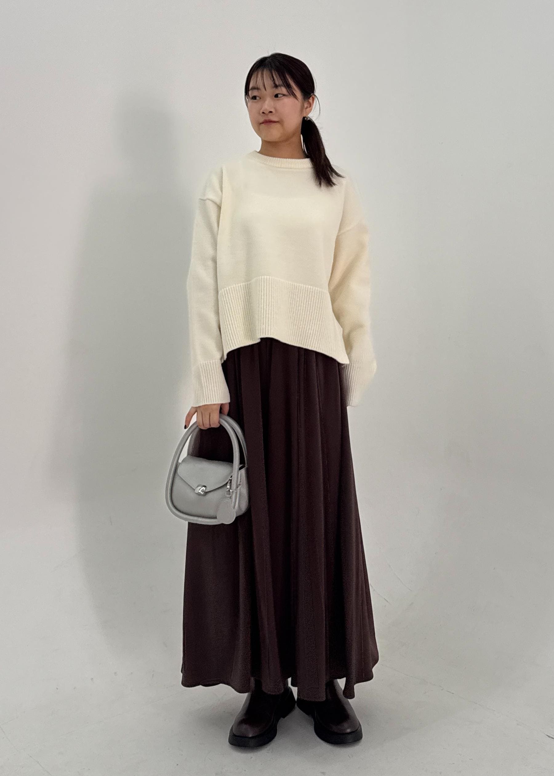 ROPE' PICNICの【新色追加】着丈が選べるクルーネックサイドスリットニットプルオーバー/イージーケアを使ったコーディネートを紹介します。｜Rakuten Fashion(楽天ファッション／旧楽天ブランドアベニュー)6339338